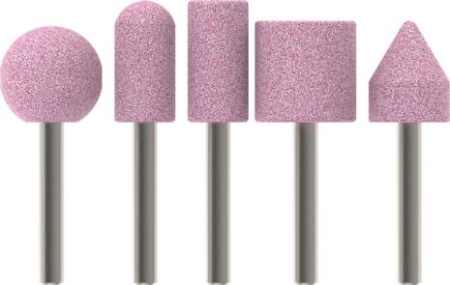 BOSCH PRO Steel, Set de vârfuri de șlefuire, pentru polizoare drepte, tijă cilindrică, Ø 15-25 mm [1]