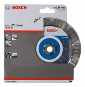 BOSCH PRO Stone, Disc de tăiere diamantat, pentru polizoare unghiulare mici, alezaj 22,23 mm, 125 x 2,2 x 12 mm [2]