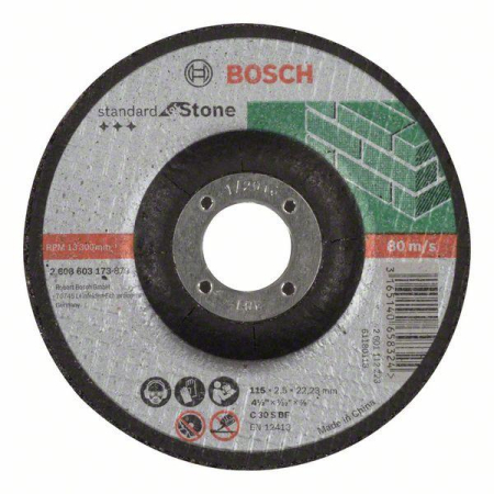 SCULE & MATERIALE - BOSCH PRO Stone, Disc de tăiere din material compozit, pentru polizoare unghiulare mici, alezaj 22,23 mm, Ø 115-125 mm