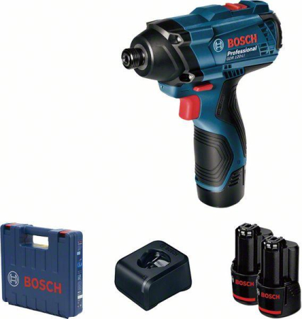Mașini de găurit și înșurubat - BOSCH PRO Trusă GDR 120-LI, Mașină de înfiletat/desfiletat cu impact cu acumulator/cheie, 12,0 V, 1,5 Ah
