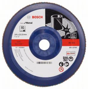 BOSCH PRO X571, Disc de șlefuire evantai, pentru polizoare unghiulare mari, versiunea dreaptă, din plastic, granulație 60-80 [1]