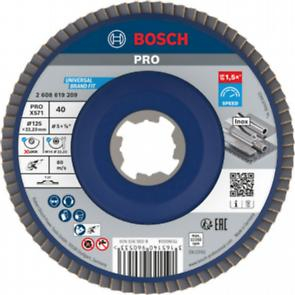BOSCH PRO X571, Disc de șlefuire evantai, pentru polizoare unghiulare mici, versiunea dreaptă, X-Lock, granulație 40-120 [1]