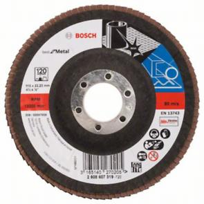 BOSCH PRO X571, Disc de șlefuire evantai, pentru polizoare unghiulare mici, versiunea înclinată, din fibre, Ø 115-125 mm [1]