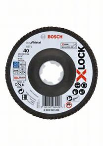 BOSCH PRO X571, Disc de șlefuire evantai, pentru polizoare unghiulare mici, versiunea înclinată, X-Lock, granulație 40-120 [1]