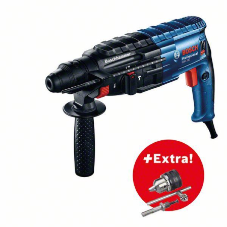 SCULE & MATERIALE - BOSCH Set profesional: Ciocan rotopercutor GBH 240 + mandrină cu coroană dințată