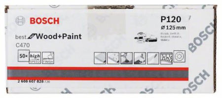 BOSCH, Șmirghel C470 Best for Wood and Paint pentru șlefuitoare orbitale cu excentric, 125 mm [3]