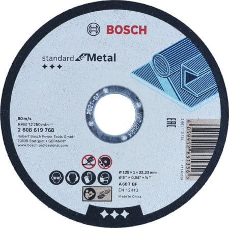 Discuri debitare și polizare - BOSCH STANDARD, Disc de tăiere pentru metal