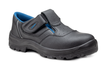 Sandale de protecție S1P - BOSCO II S1P SRC, Sandale de protecție din piele de vită, bombeu și lamelă antiperforație din oțel, talpă PU dublă densitate, branț EVA, căptușeală 3D ventilată, închidere velcro