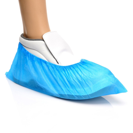 Accesorii încălțăminte - Botoșei de unică folosință din polietilenă, 40 x 16 cm, 2.5 g/mp [Set 100 bucăți]