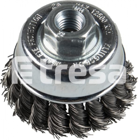 Perii sarma - KLINGSPOR BT 600 Z, Perie in forma de cupa cu filet sarma rasucita, fi 65