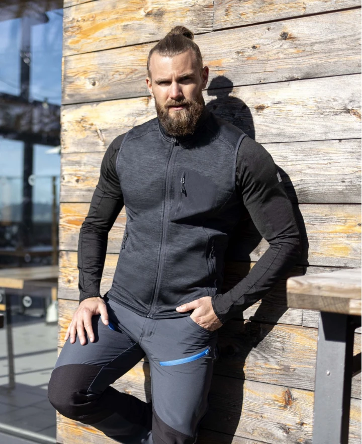 BREEFFIDRY, Vestă funcțională din poliester și spandex, 300 g/mp [2]