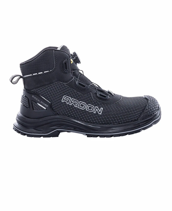Bocanci de protecție S3 - RICK S3 ESD HRO, Bocanci de protecție WOVEN-TEK, fără metal, bombeu fibră de sticlă, HRO
