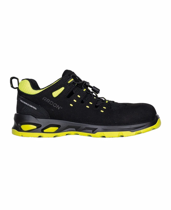 Pantofi de protecție S1P - BRIMSAN S1PS SR FO ESD, Pantofi de protecție din microfibră cu TPU, bombeu compozit, lamelă antiperforație Kevlar