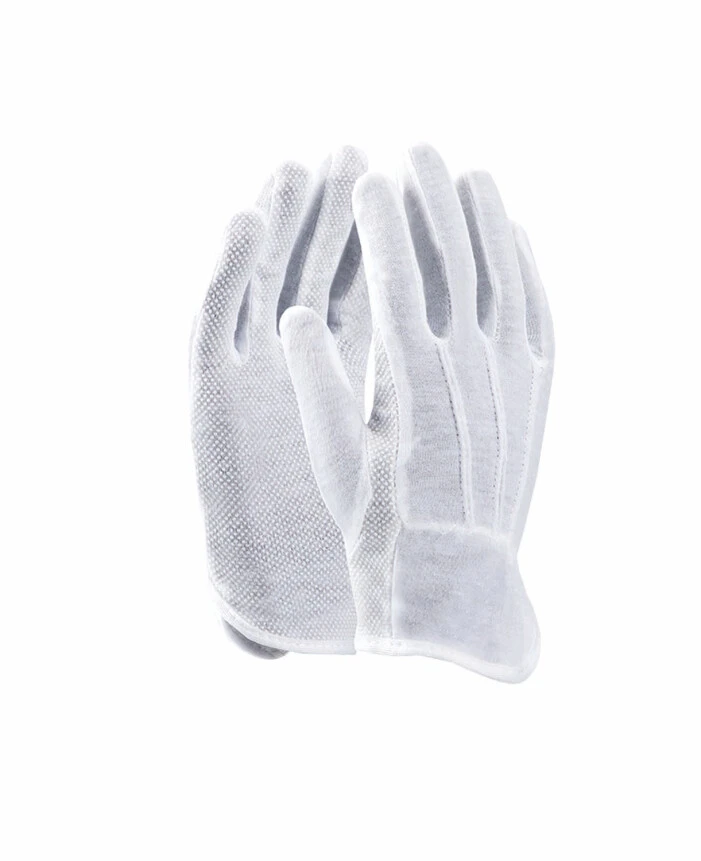 Mănuși de protecție - BUDDY, Mănuși de protecție din poliester și bumbac, cu puncte din PVC, grosime 0,8 mm