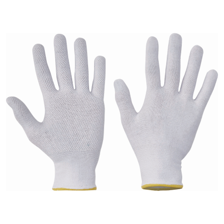 Riscuri minime - BUSTARD EVO, Manusi de protectie din bumbac si lycra, imersate in PVC