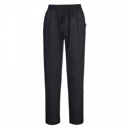 Pantaloni standard - C076, Pantaloni chef tip jogger MeshAir Pro din bumbac 100%, 190 g/mp
