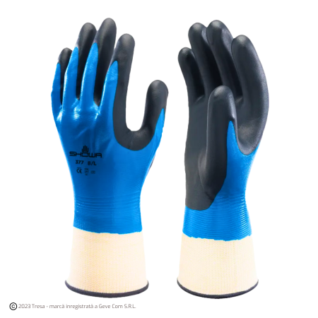 Protecție mecanică - C389, Manusi de protectie din nailon si poliester, imersate in spuma de nitril