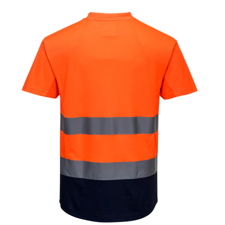 C395 HI-VIS, Tricou in 2 tonuri din bumbac si poliester (Lichidare stoc) [1]