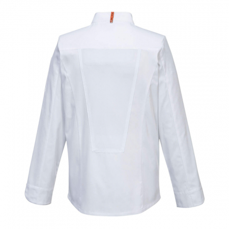 C846, Jachetă bucătar MeshAir Pro cu mânecă lungă, din Kingsmill Stretch, 190 g/mp [4]