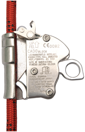 Sisteme de oprire a căderii - CADO BLOCK, Opritor de cădere mobil pe frânghie 12 mm, versiune deschisă, EN 353-2