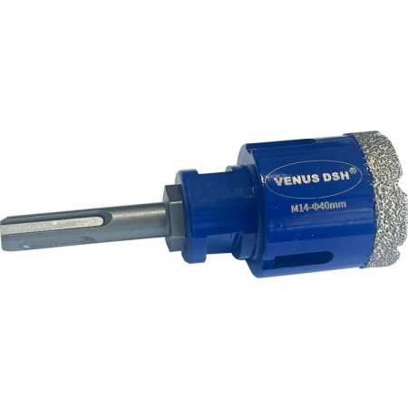 Accesorii pentru scule electrice - Carotă diamantată M14 cu adaptor SDS, 20-105 mm