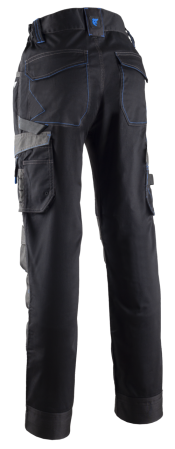 CASITA II, Pantaloni în talie din twill elastic reciclat GRS, 250 g/mp, genunchiere Oxford [2]
