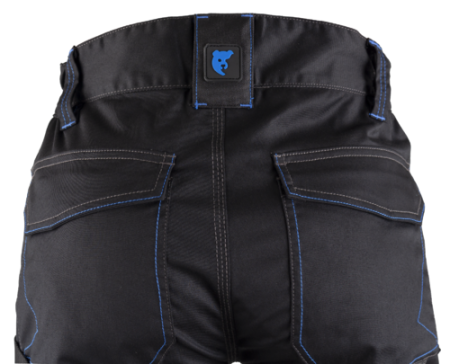 CASITA II, Pantaloni în talie din twill elastic reciclat GRS, 250 g/mp, genunchiere Oxford [10]