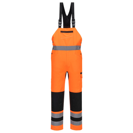 IMBRACAMINTE - CD852, Salopetă cu pieptar HI-VIS din kingsmill polycotton, 245 g/mp