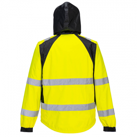 WX2 - CD860, Jachetă de ploaie HI-VIS, cu glugă detașabilă, din poliester reciclat, 190 g/mp, căptușeală din poliester 52 g/mp [4]