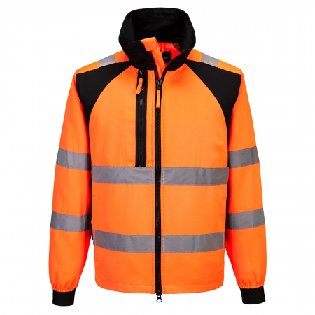 Jachete reflectorizante (HI-VIS) - WX2 - CD861, Jachetă de lucru HI-VIS, din poliester reciclat și bumbac, 245 g/mp