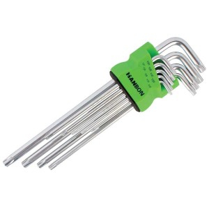 SCULE & MATERIALE - Chei torx, crom-vanadiu set 9 (T10,T15,T20,T25,T27,T30,T40,T45,T50)