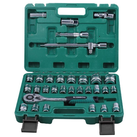 SCULE & MATERIALE - Chei tubulare crom-vanadiu set 32 (8-32 mm)