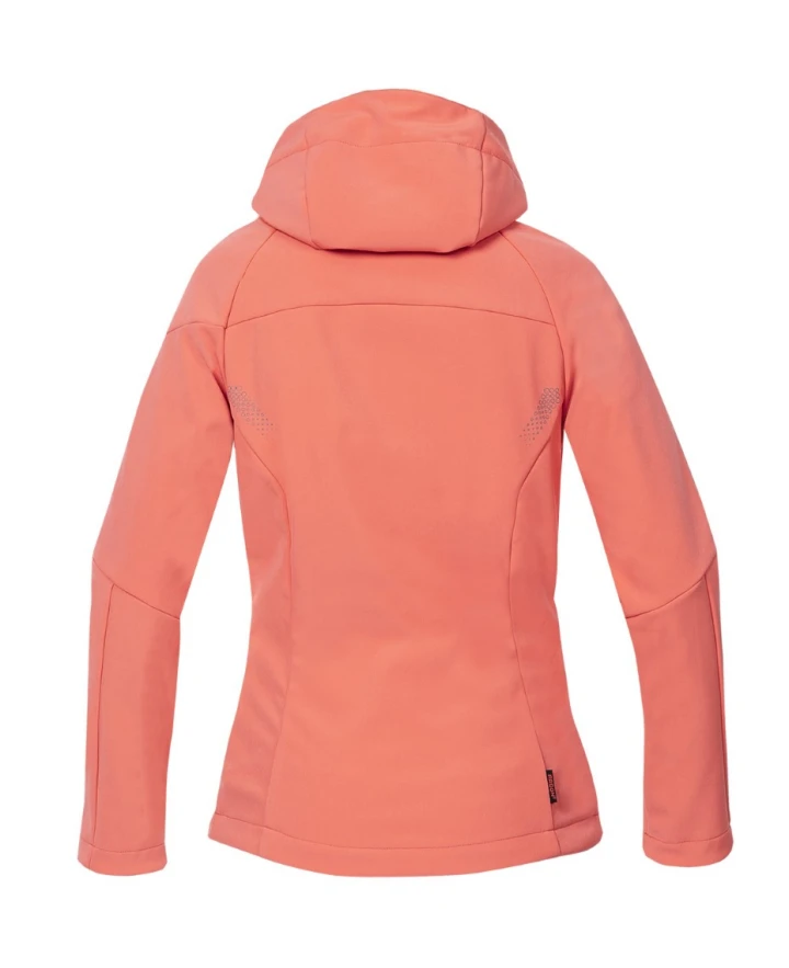 CITYCONIC, Jachetă softshell pentru femei cu glugă detașabilă din poliester și elastan, 300 g/mp [7]