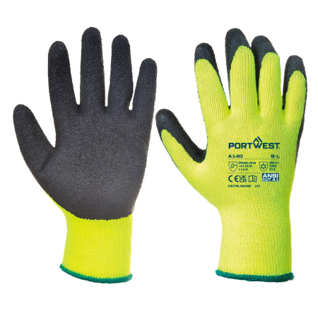 Mănuși de protecție - COLD 10, Mănuși de protecție la frig din fibră acrilică, imersate în latex creponat