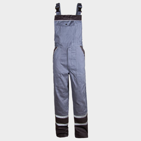 Pantaloni cu pieptar - COLLINS SUMMER, Pantaloni cu pieptar din bumbac și poliester, 200 g/mp