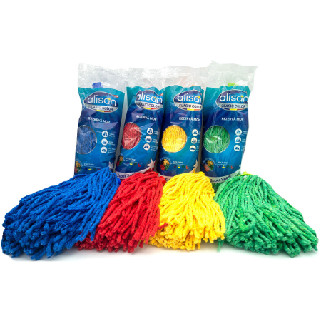 CURĂȚENIE ȘI INGRIJIRE - COLOR, Mop din 60% bumbac și 40% alte fibre, 250 g