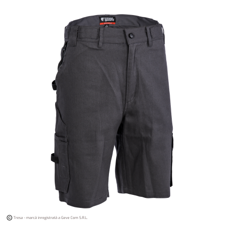 Pantaloni si salopete - COMMANDER, Bermude din bumbac-poliester, cusături duble