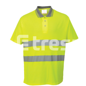 Tricouri si bluze reflectorizante (HI-VIS) - CONFORT HI-VIS, Tricou din bumbac si poliester