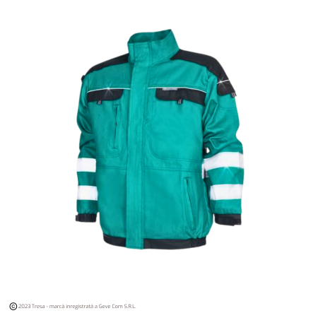 Jachete reflectorizante (HI-VIS) - COOL TREND REFLECT, Jacheta din bumbac 260g/mp, benzi reflectorizante