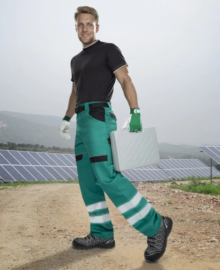COOL TREND REFLECT, Pantaloni standard din bumbac 260 g/mp, benzi reflectorizante [1]