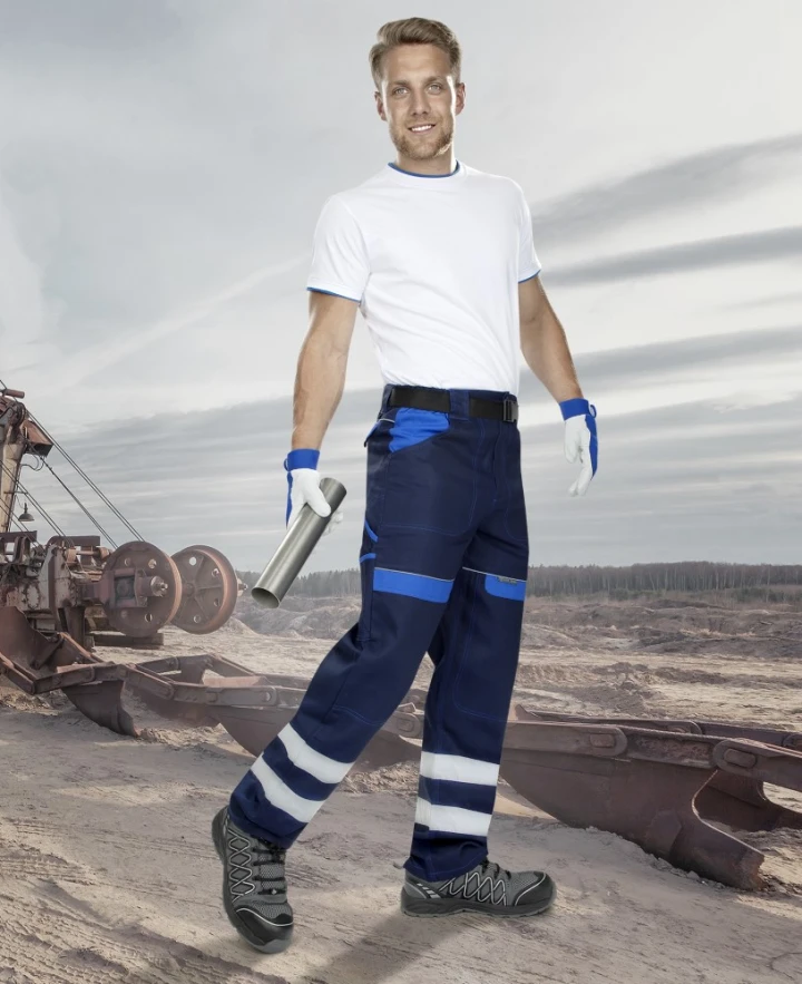 COOL TREND REFLECT, Pantaloni standard din bumbac 260 g/mp, benzi reflectorizante [1]