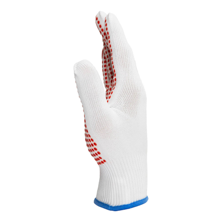 CORLA 1042, Mănuși de protecție din tricot sintetic cu aplicații punctiforme din PVC [set 12 perechi] [2]