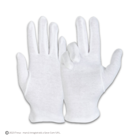 Riscuri minime - COTTON FINE, Manusi de protectie din bumbac [pachet 12 perechi]