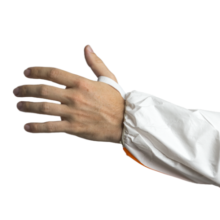 COVERCHEM 4M40, Combinezon de Protecție Chimică Tip 4b/5b/6b, Microporos, 65 g/m², Cusături Acoperite, Antistatic, Alb [3]