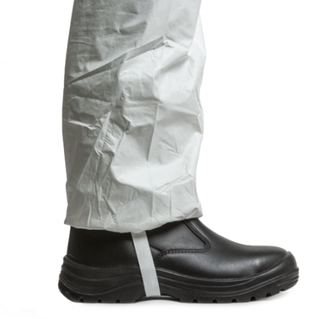 COVERCHEM 4M40, Combinezon de Protecție Chimică Tip 4b/5b/6b, Microporos, 65 g/m², Cusături Acoperite, Antistatic, Alb [4]