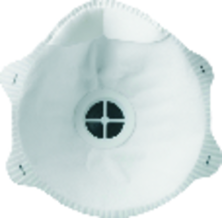 Coverguard 23206 Semimască de protecție respiratorie FFP2 NR D cu supapă, formă cupă, cutie 10 bucăți [5]