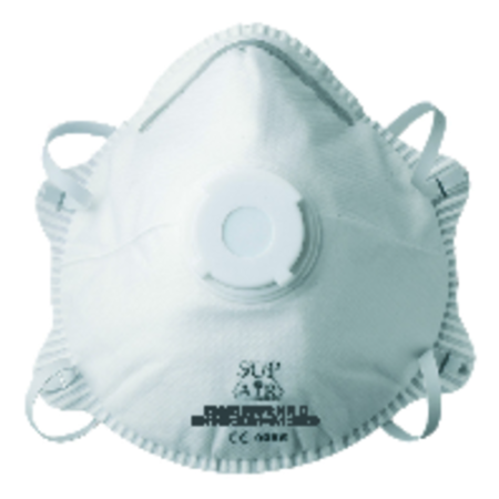 Coverguard 23206 Semimască de protecție respiratorie FFP2 NR D cu supapă, formă cupă, cutie 10 bucăți [0]