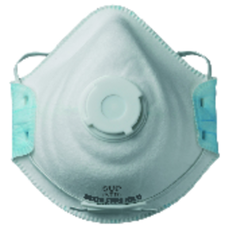 Coverguard 23276 Mască de protecție respiratorie FFP2 NR D cu supapă, formă ergonomică conică, 0% metal, cutie 10 bucăți [0]