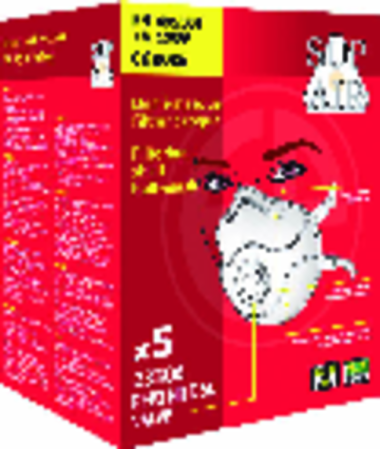 Coverguard 23306 Mască de protecție respiratorie FFP3 NR D cu supapă, formă cupă premium, cutie 5 bucăți [6]