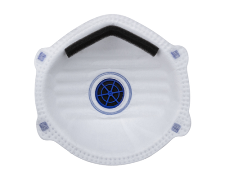 COVERGUARD 6RES120 – Semimască FFP2 NR cu supapă pentru protecție la praf și aerosoli EN 149:2001+A1:2009 [cutie 10 bucăți] [1]